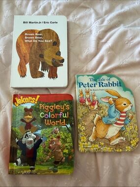 The Tale of Peter Rabbit Board Books bundle - brown bear- colors